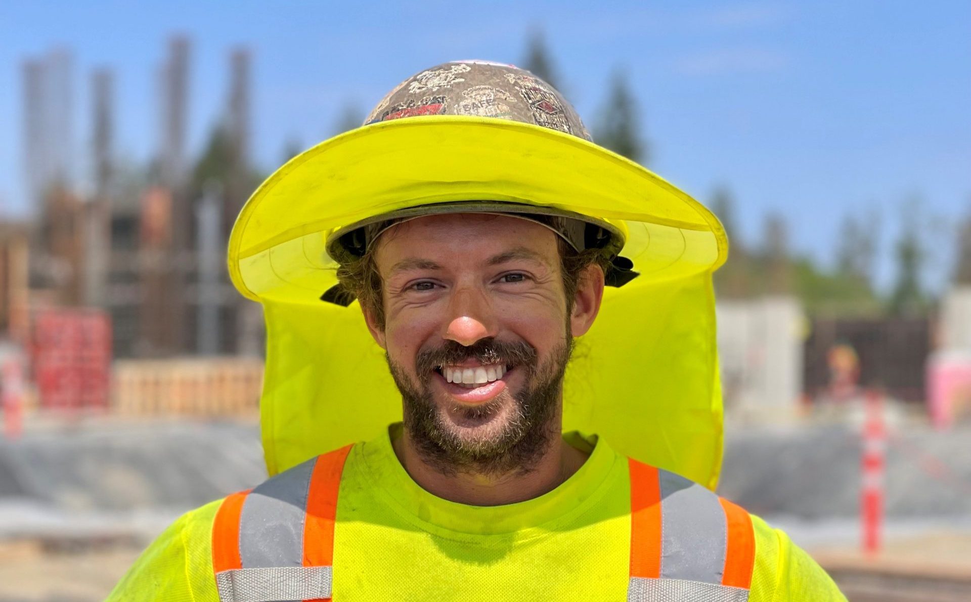 A picture of an ironworker named Brodie