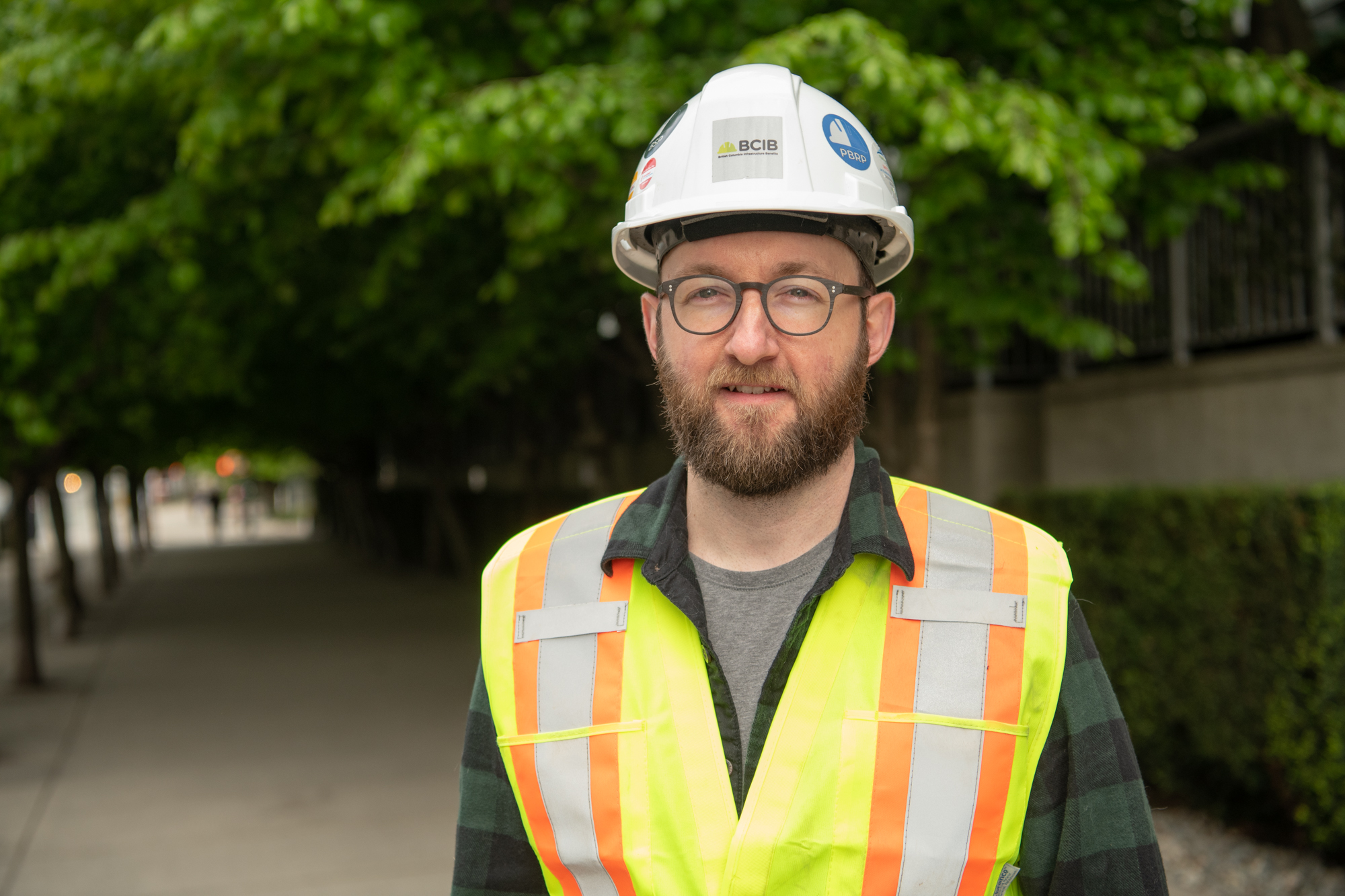 An image of a worker named Chris