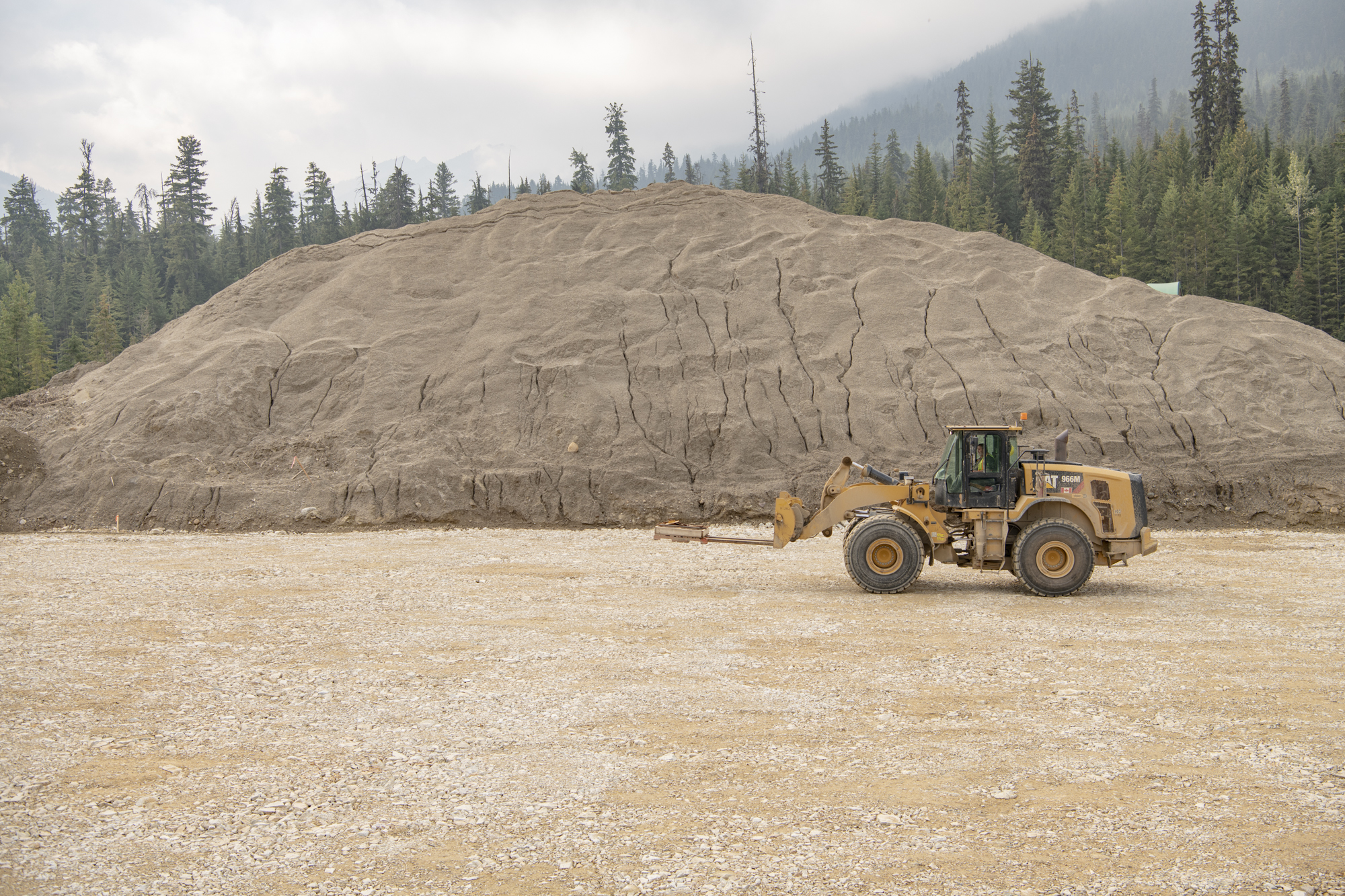 An image of a construction vehicle in a construction site