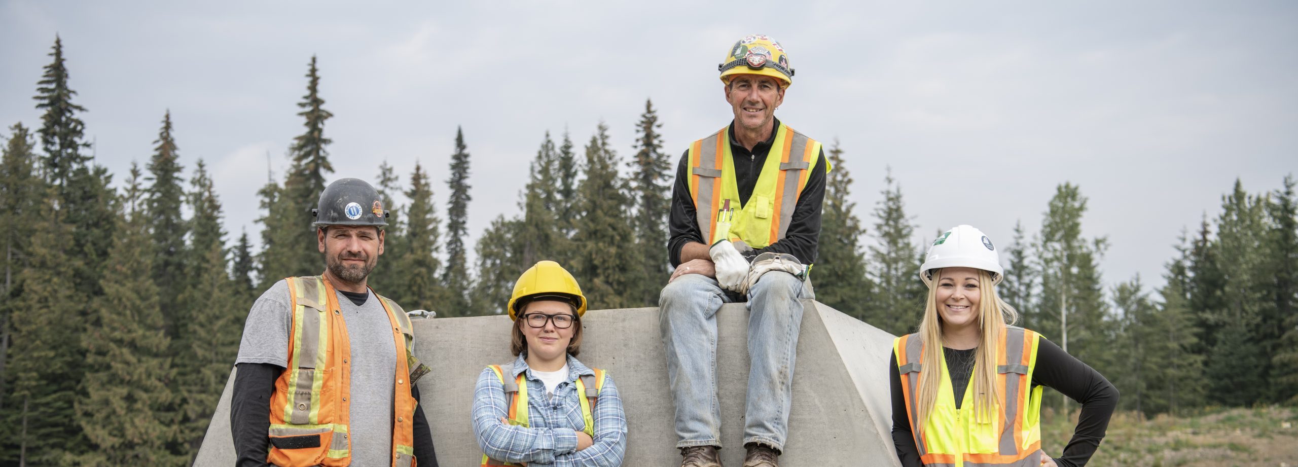 A group photo of BCIB employees named Milan, Zoe, Angela