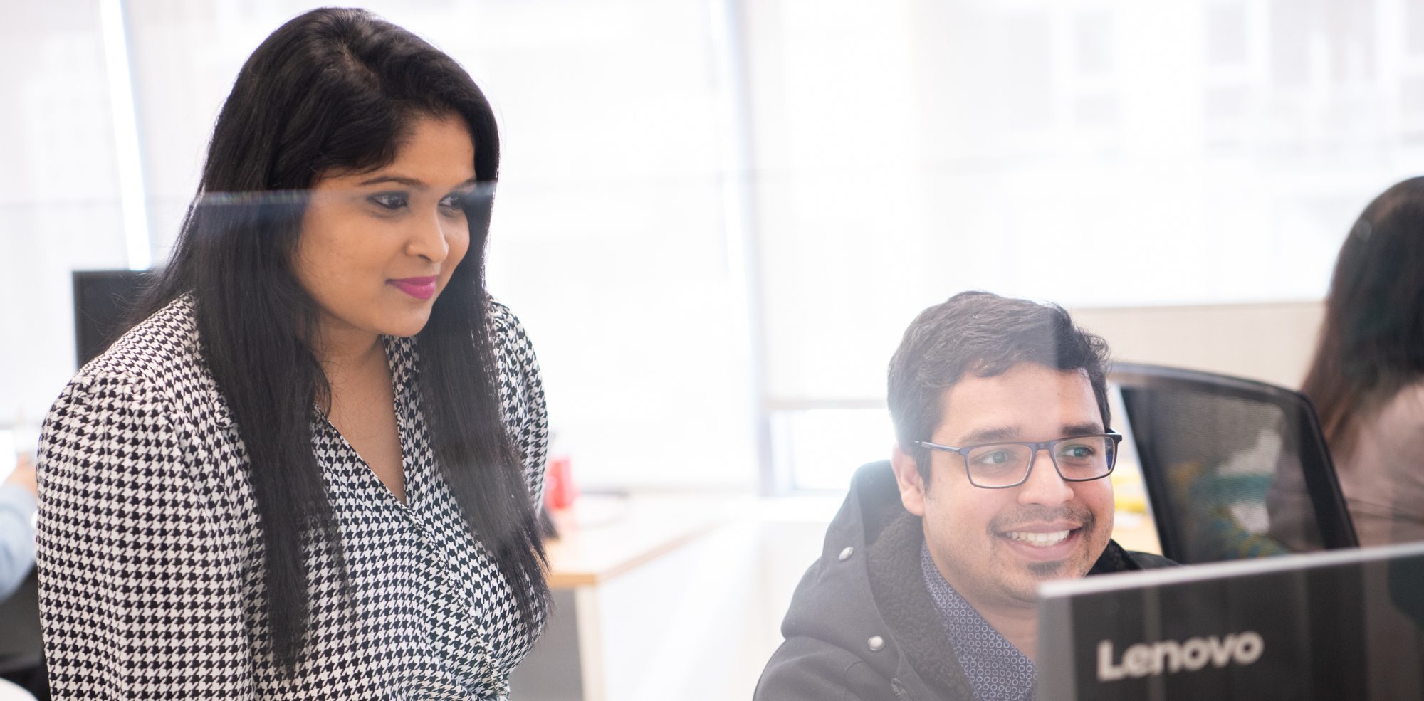 An image of BCIB HR Employees named Sharon and Birt