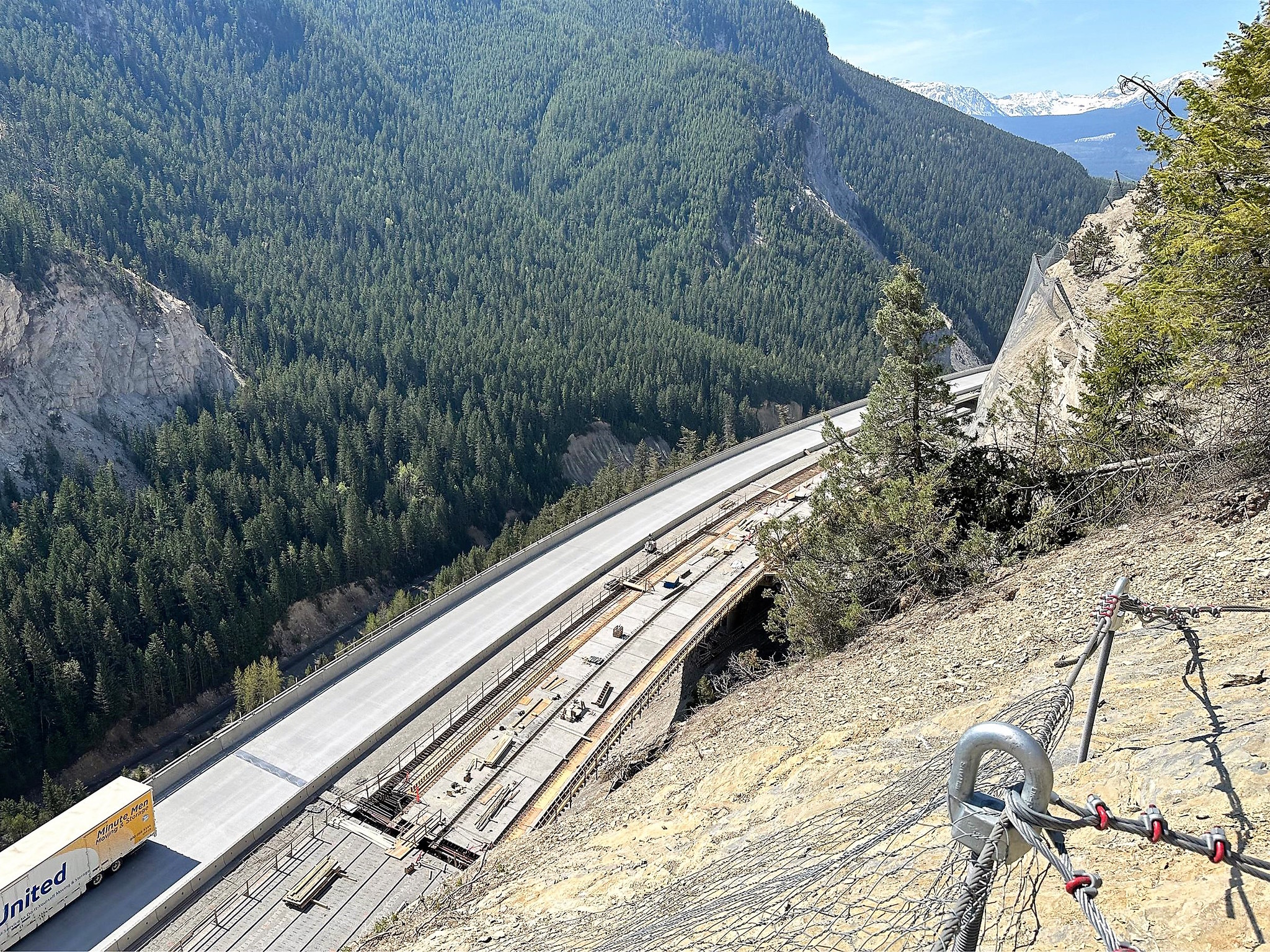 An image of the Kicking Horse Canyon Project.