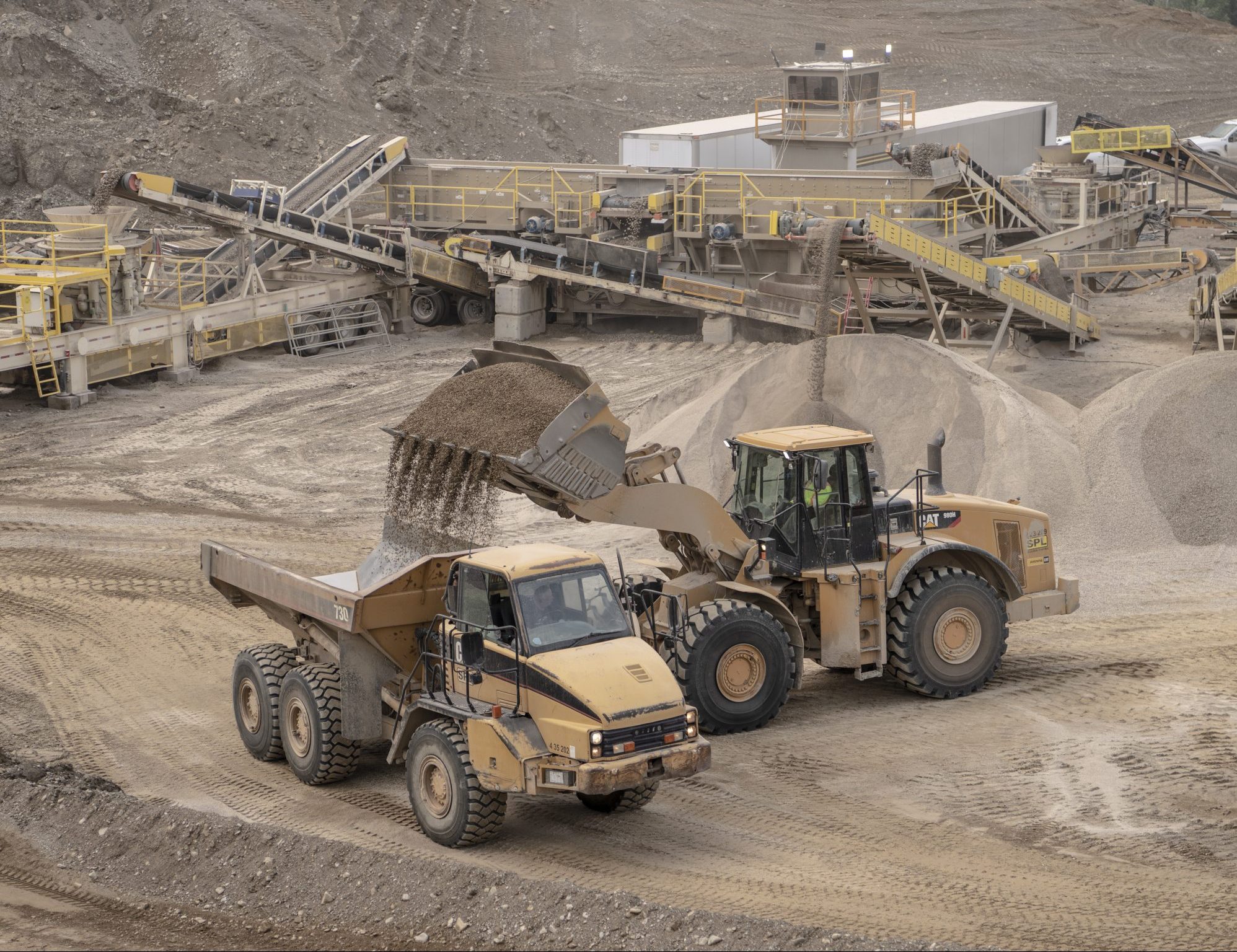 An image of construction vehicles