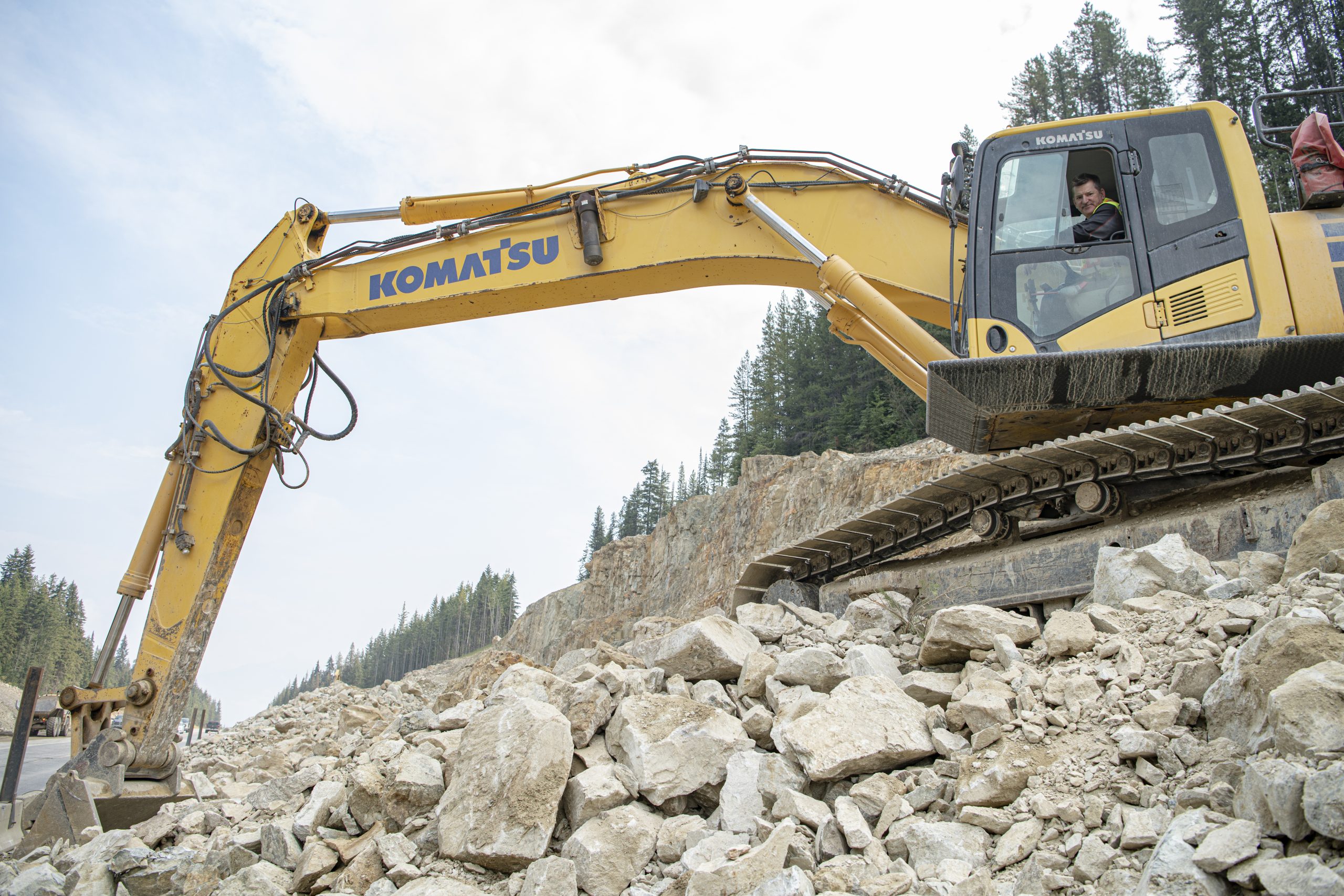 An image of an excavator